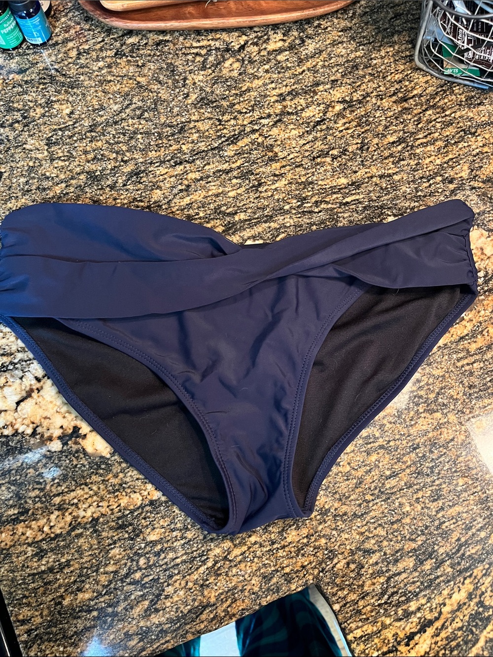 Zyia navy swim bottoms size large